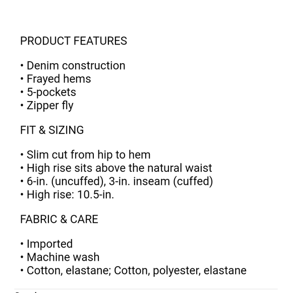 Levi's High Rise Denim Shorts - Picture 4 of 6